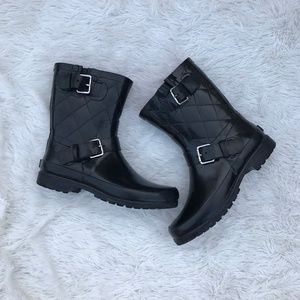Black Rain Boots